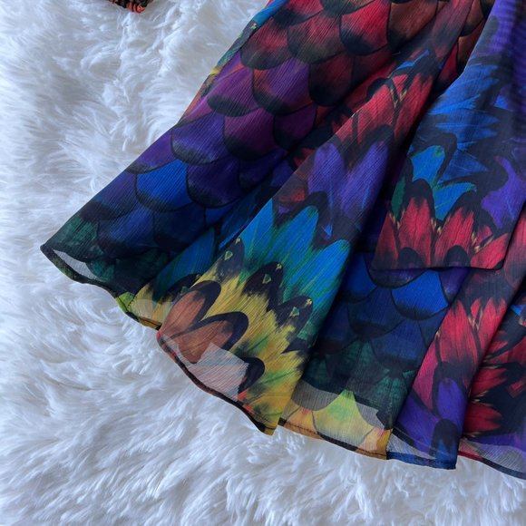 ALICE & OLIVIA Rainbow Ombre Ruffle Dress - Picture 10 of 15